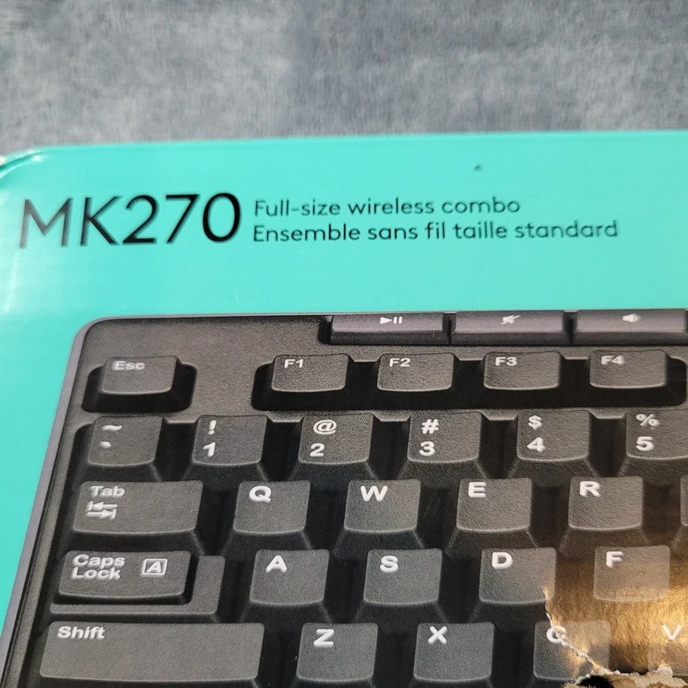 Logitech MK270‎ Wireless Keyboard & Mouse Combo Black New